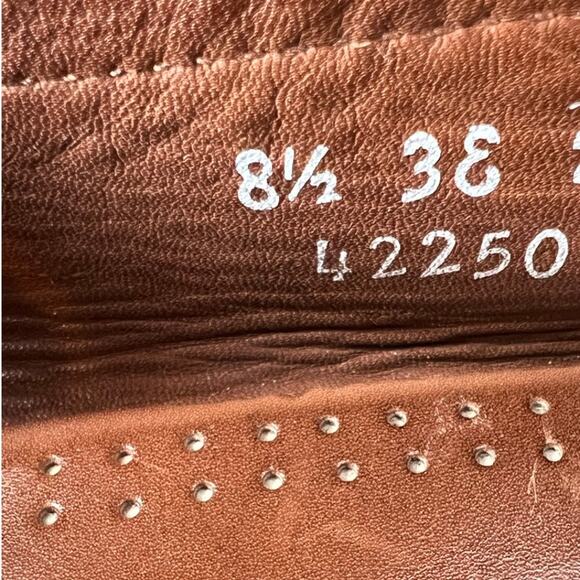 ALLEN EDMONDS Nashua Tassel Loafer Pebbled Leather in Brown & Black Mens Sz. 8.5 - Picture 15 of 16